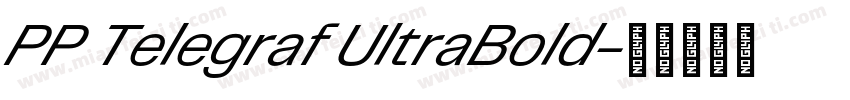 PP Telegraf UltraBold字体转换